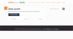 Desktop Screenshot of indiatechblog.com